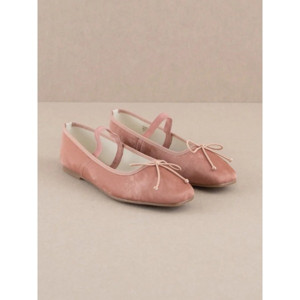 OASIS SOCIETY Pink velvet ballet flats | Coquette soft | Size 7.5